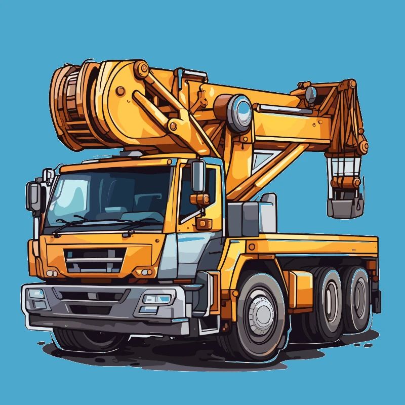 Crane / construction site / winch / crane system