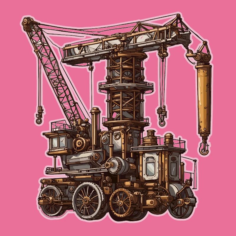 Crane / construction site / winch / crane system