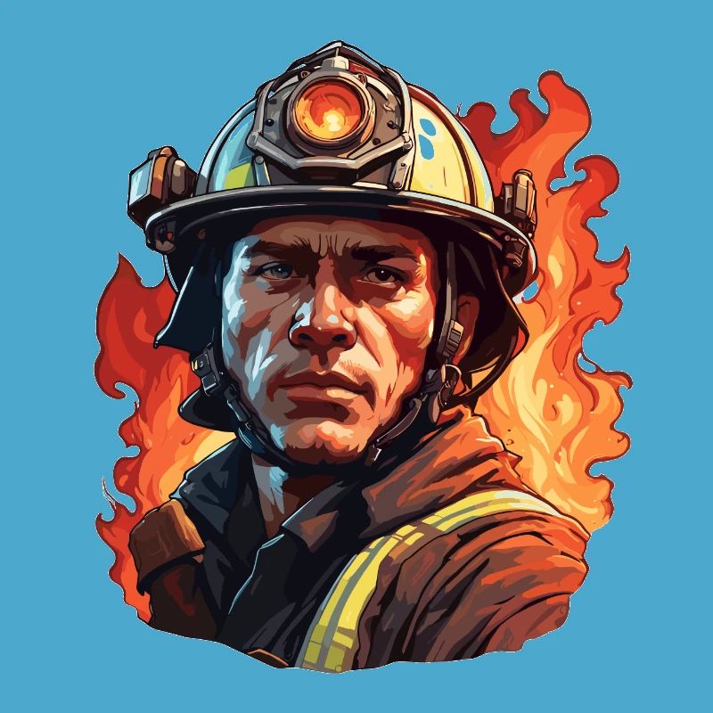 Firefighter / Fire / Fire / Extinguish / Hero
