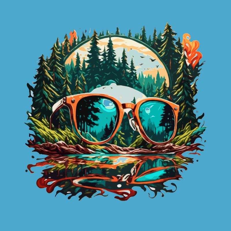 Lunettes de soleil / Reflection / Forêt / Reflection