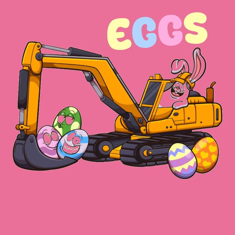 Eggscavator Easter Pun