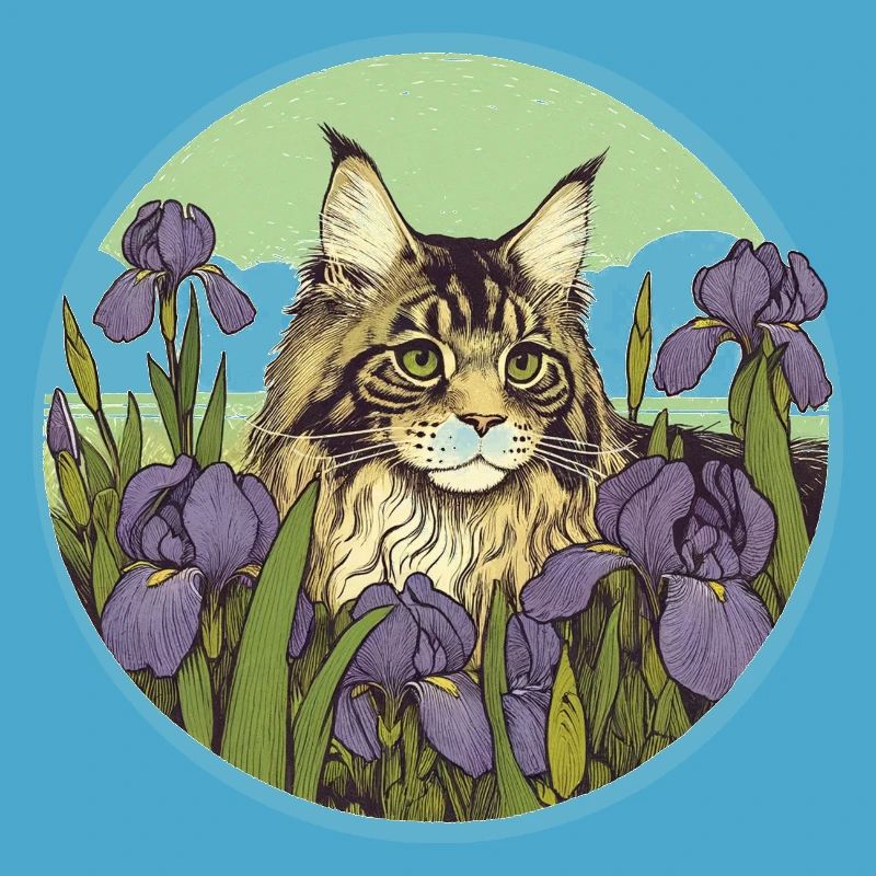 Brown Tabby Cat Iris