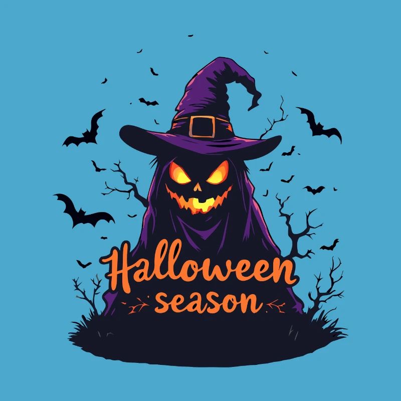 Conception de la saison d’Halloween – Evil Jack-o'-Lantern Wit