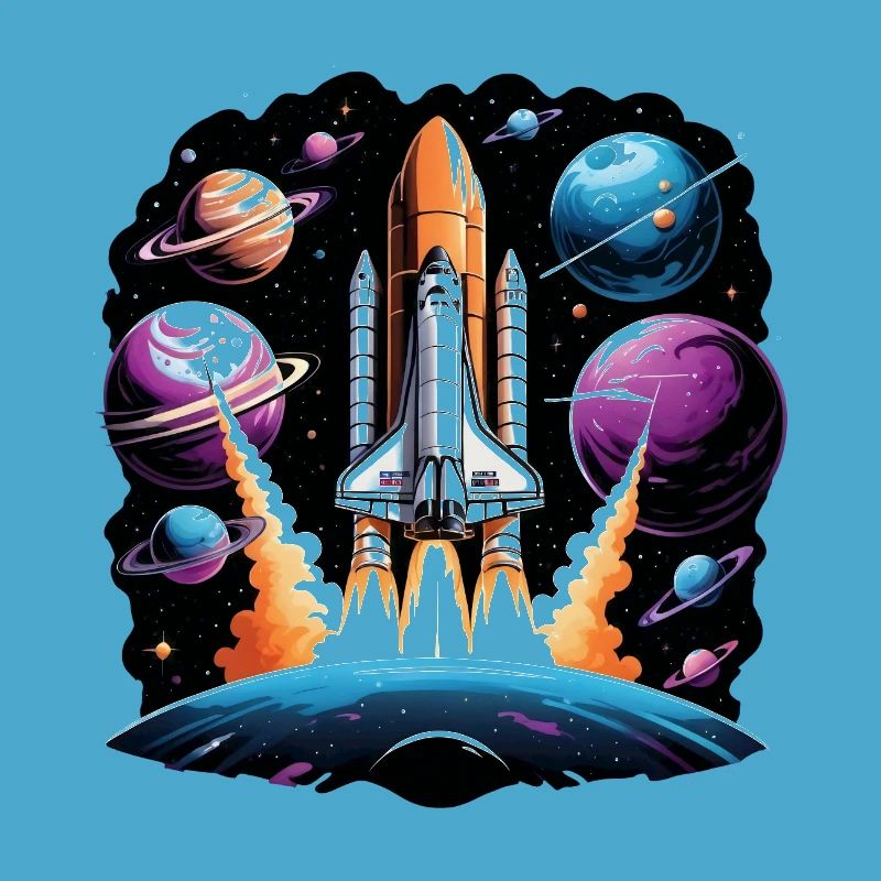 Rocket Astronaut Space Gift SpaceShuttle
