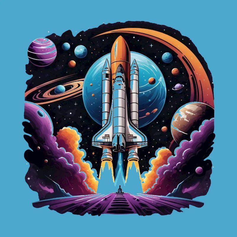 Rocket Astronaut Space Gift SpaceShuttle