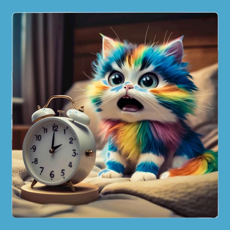 Chat avec réveil