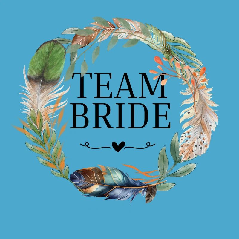 Team bride couronne fleurs boho