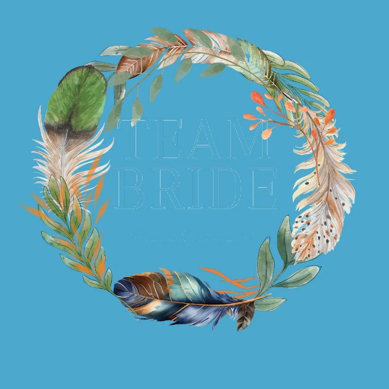 Team bride couronne fleurs boho