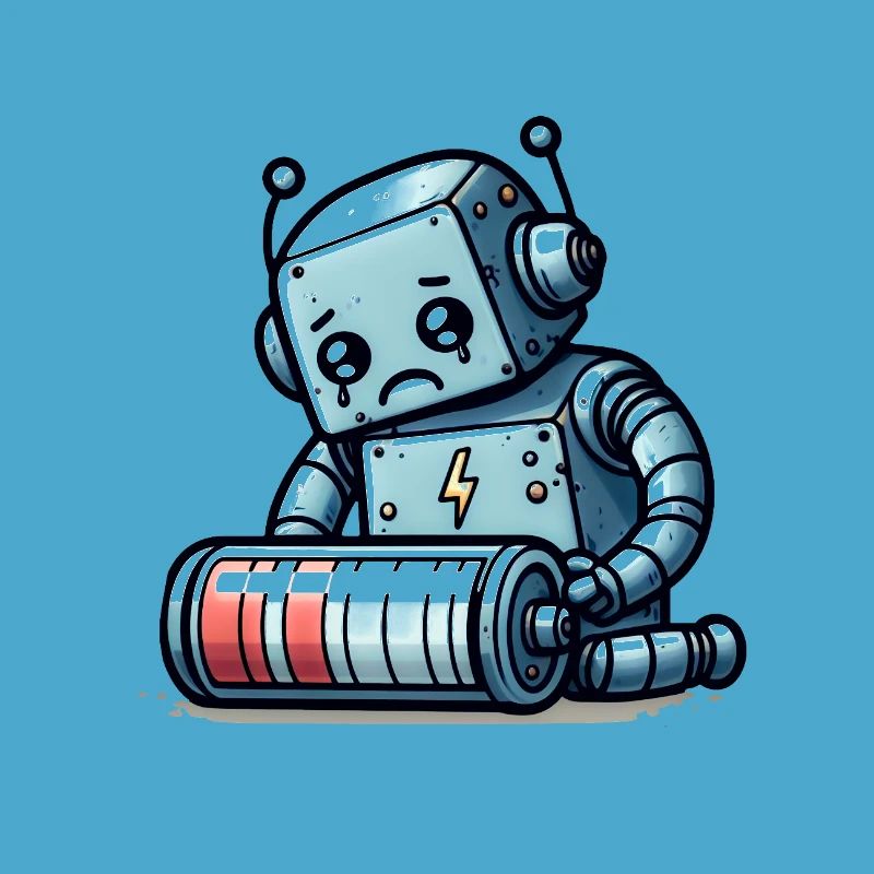 Robot Weak Battery Robo-Problems