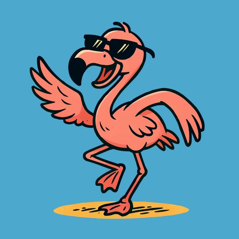 Flamingo Comic dance