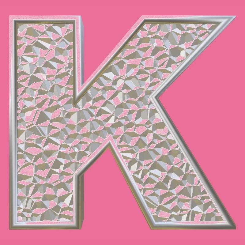 K, letter, letter K, initial, initial K, monogram,