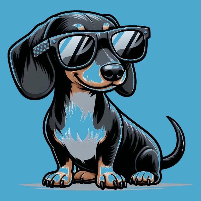 Chien teckel mignon