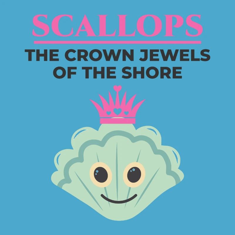 Scallop Seashells Collector Beachcomber Shellfish