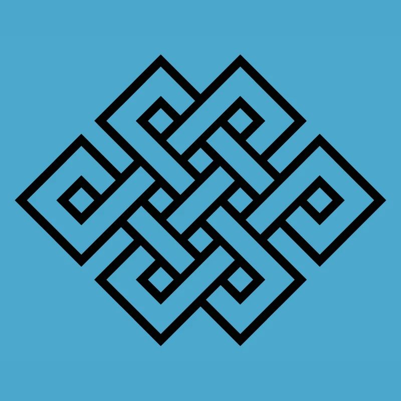 Tibetan endless knot, eternal, infinity, celtic