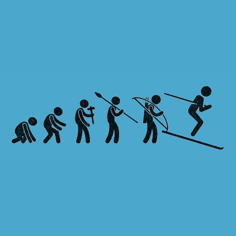 Evolution Ski Black Grunge
