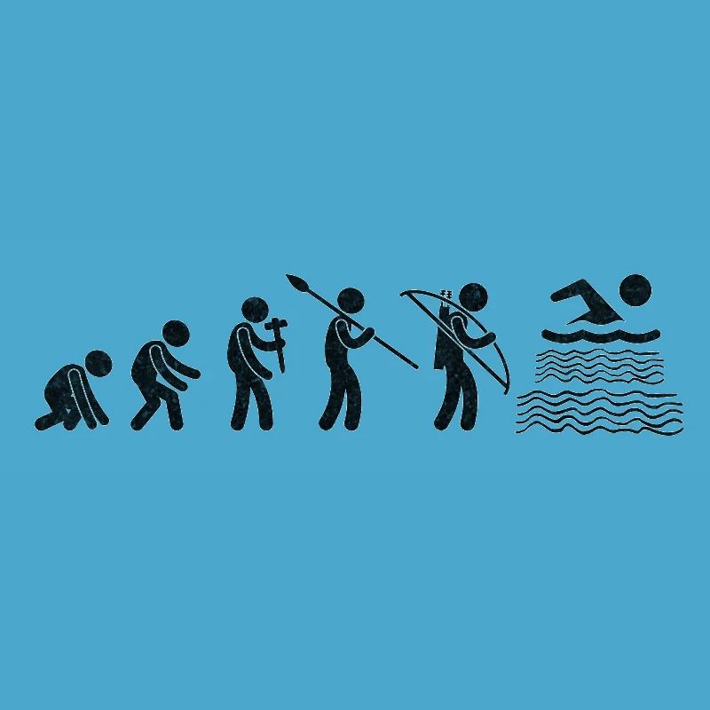Evolution Natation Noir Grunge
