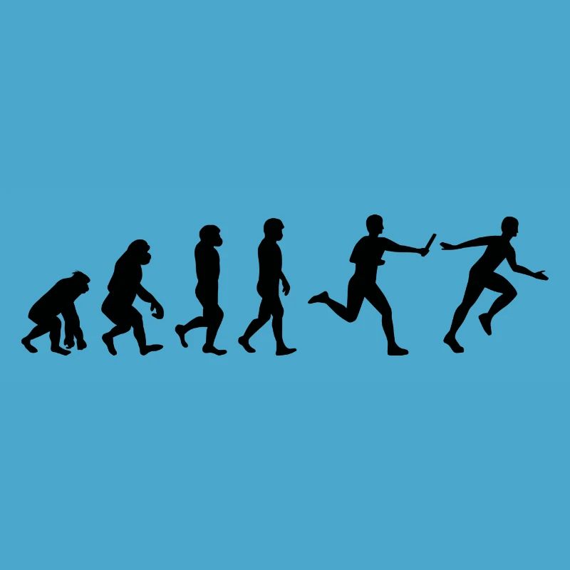 Relay race run athlete track & field Evolution