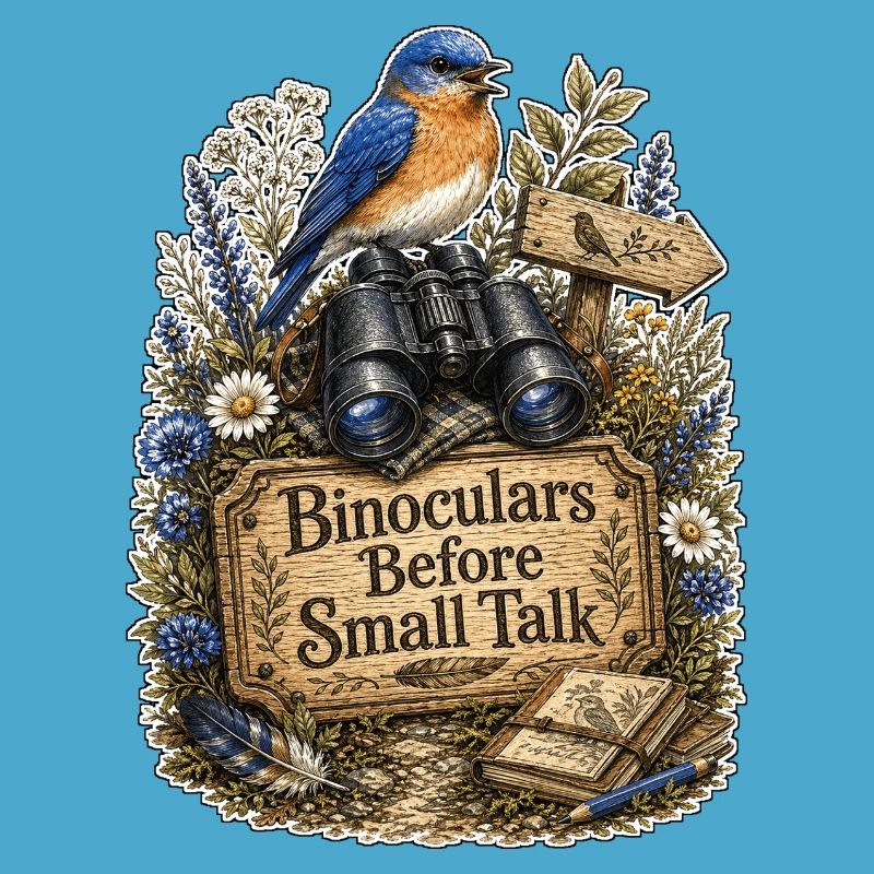 Binoculars Before Small Talk Clouds