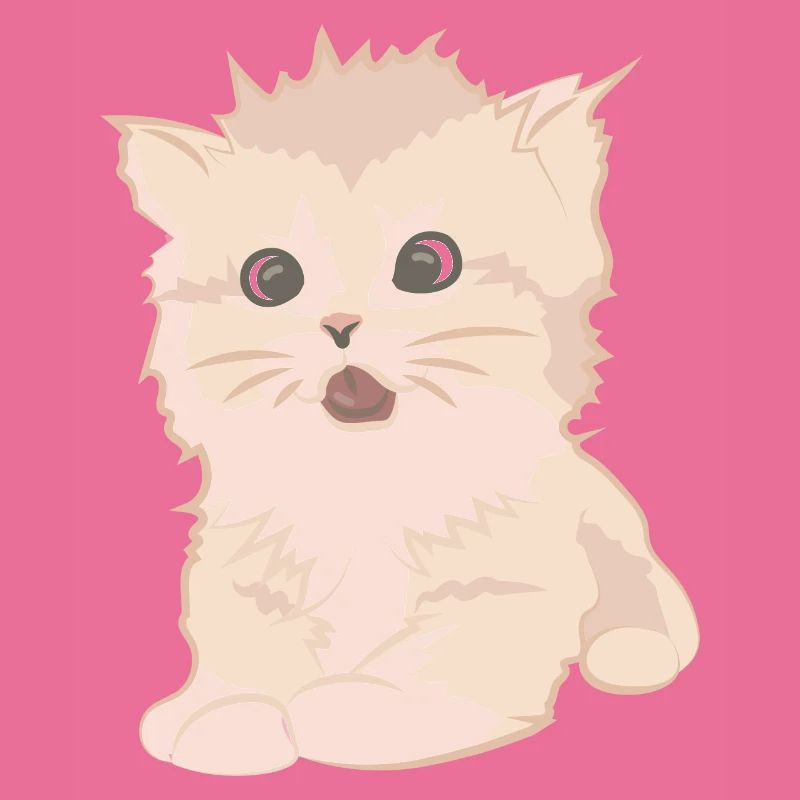 Chat mignon comme illustration