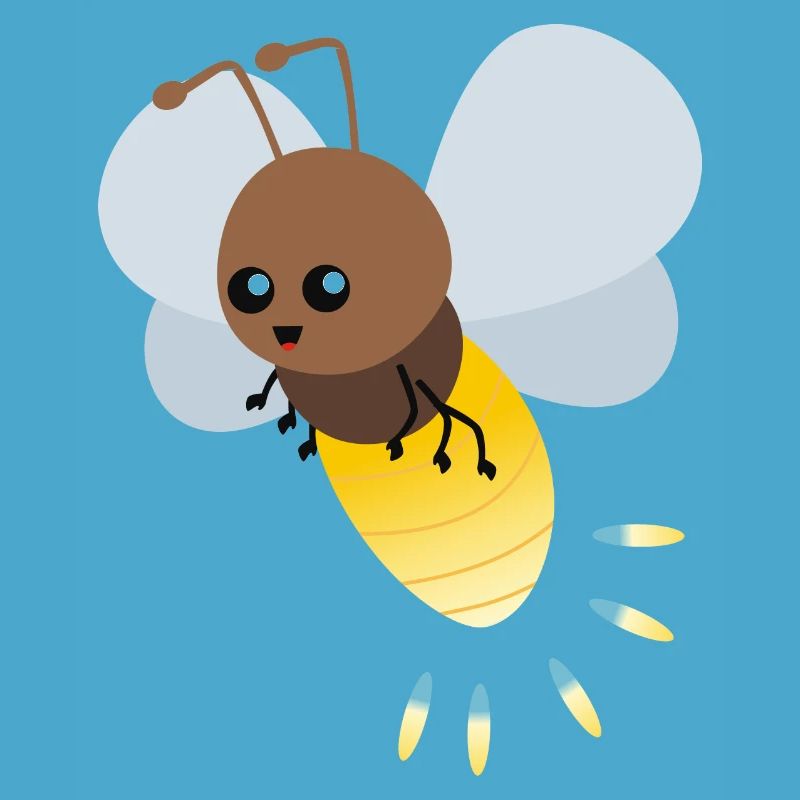 Nette Firefly-Karikatur