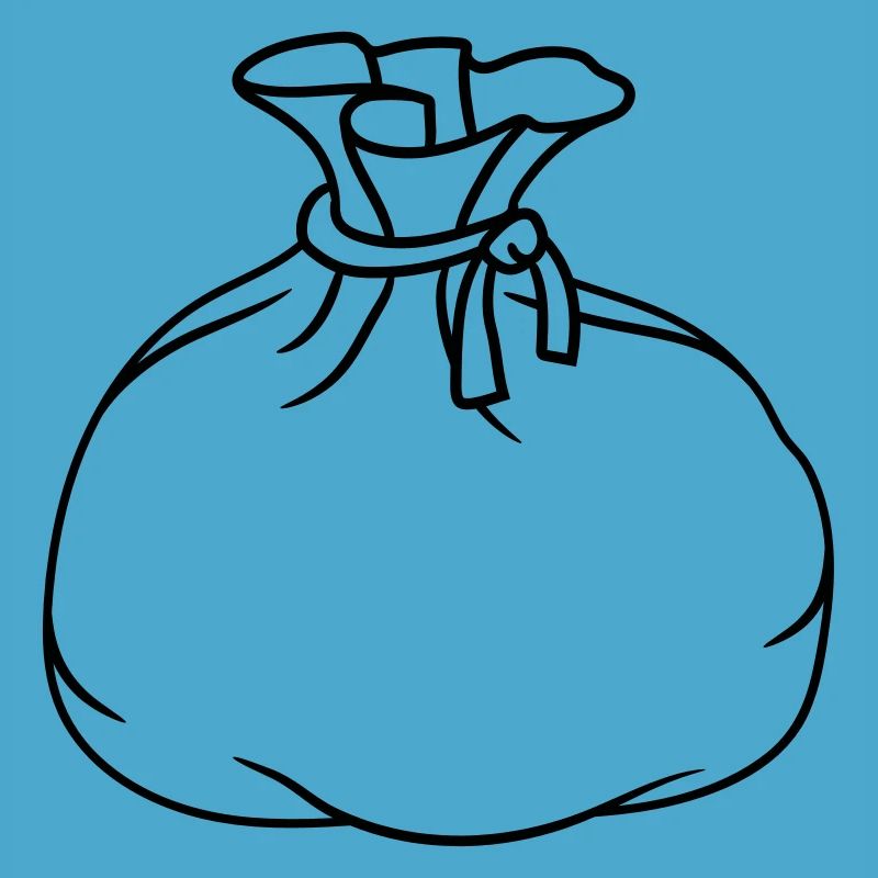 bag sack fabric gift packed full filled