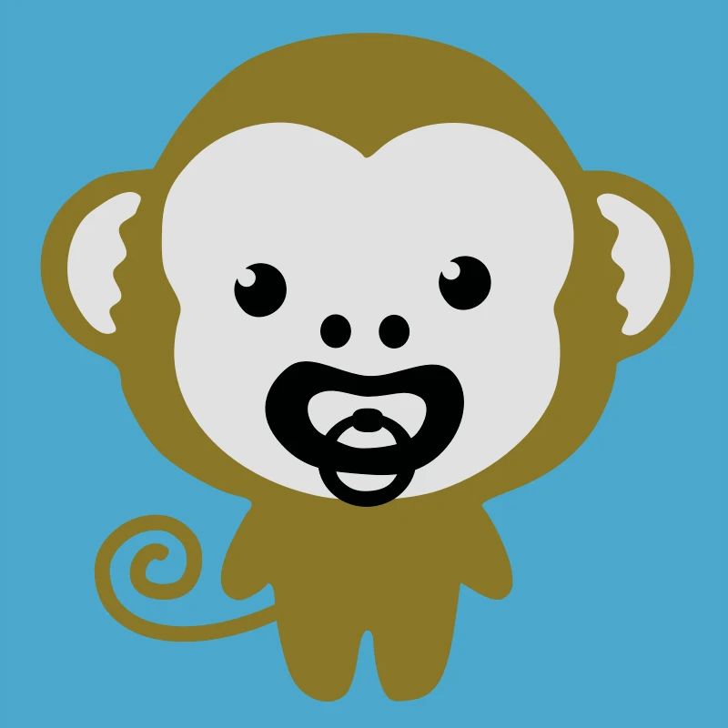 monkey with soother