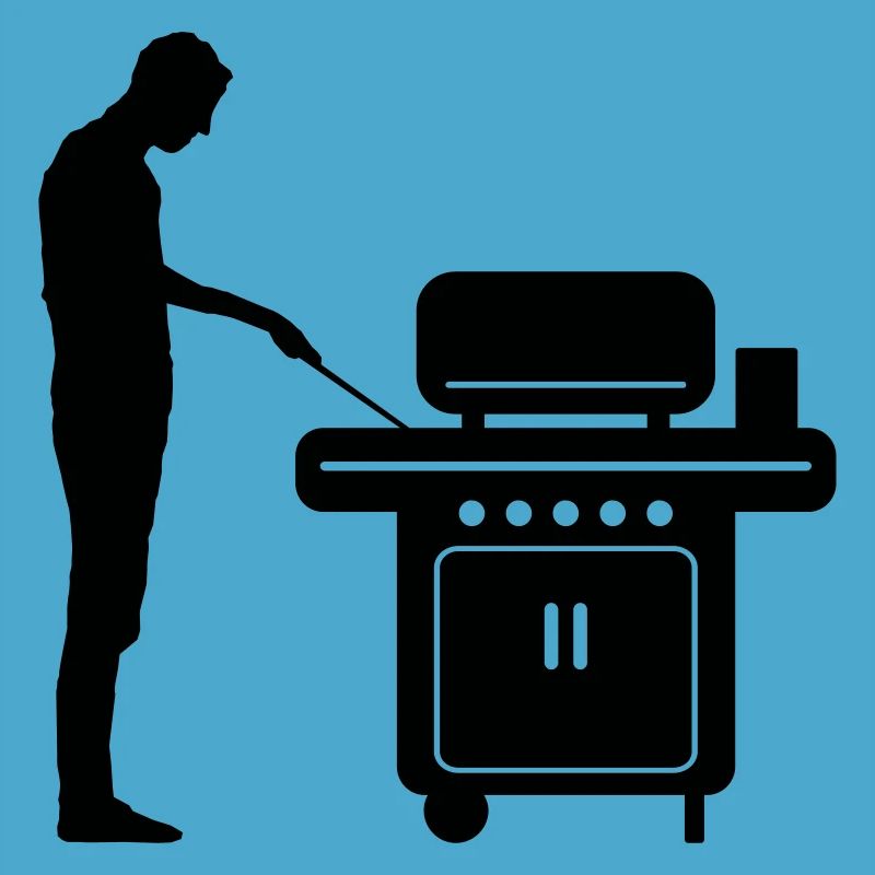 Freizeit - Mann Grill
