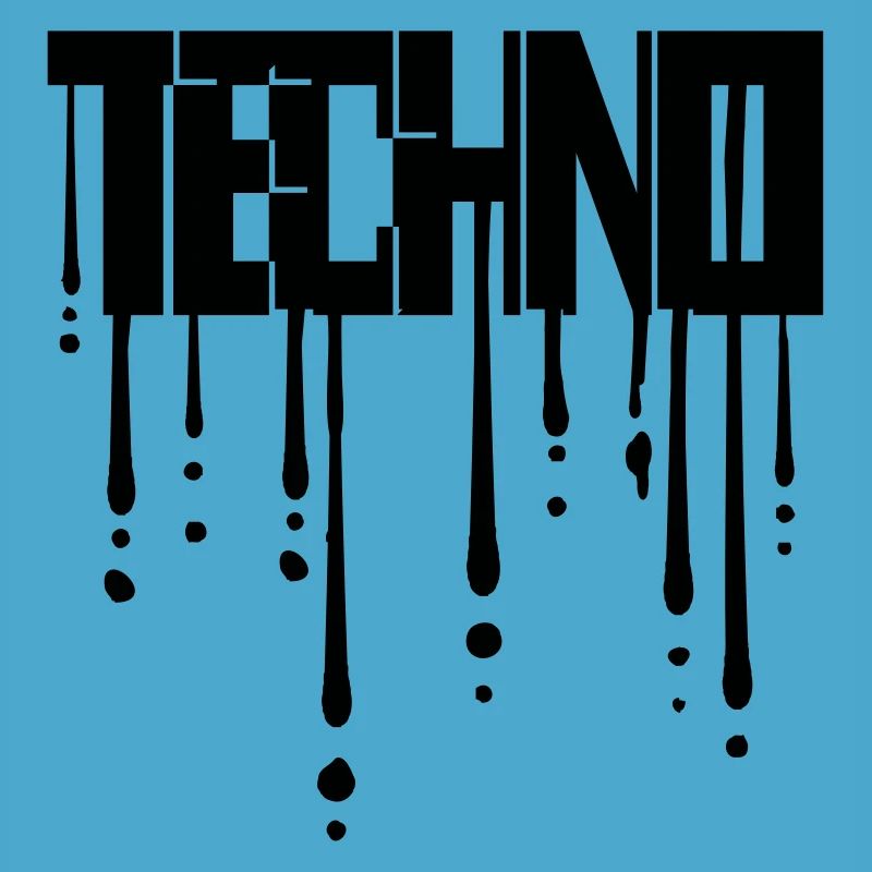 Drops of graffiti techno