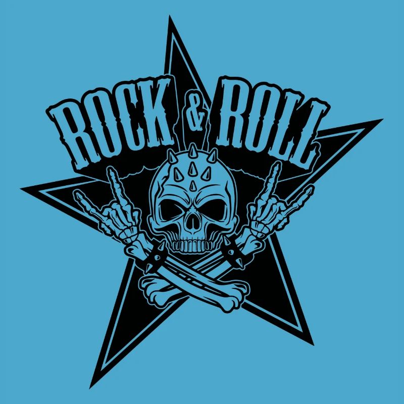 Rock'n'Roll-Schädel - Schädel