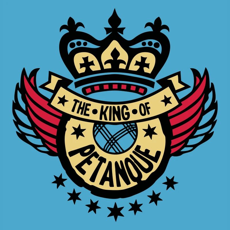 king king petanque sport logo wing buffer