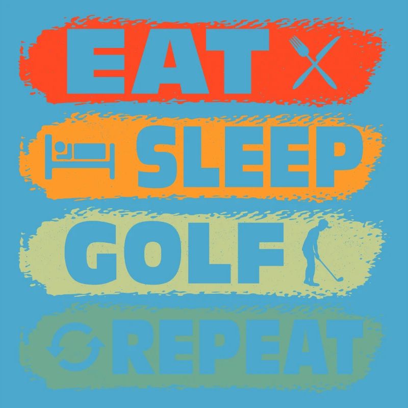 Manger dormir Golf Répéter Par Tee Golfing