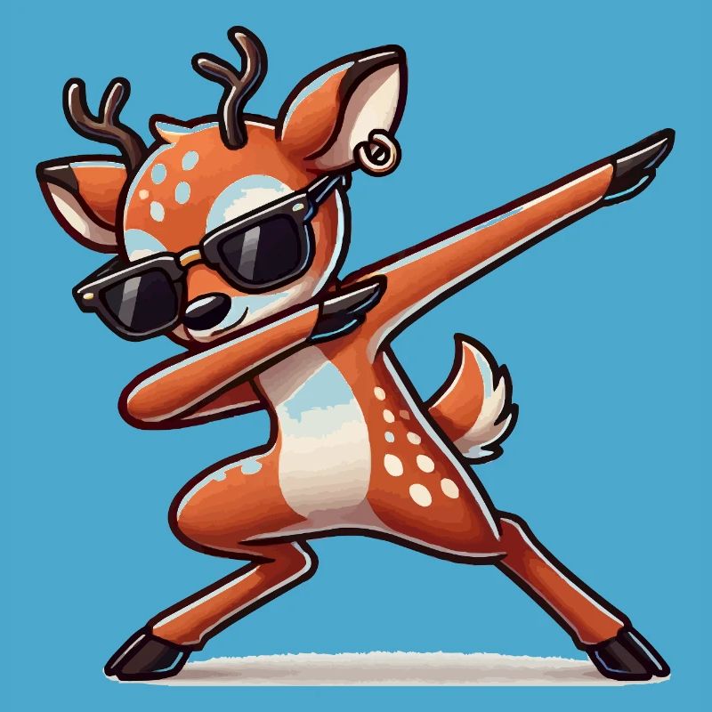 Deer Comic Dabbing