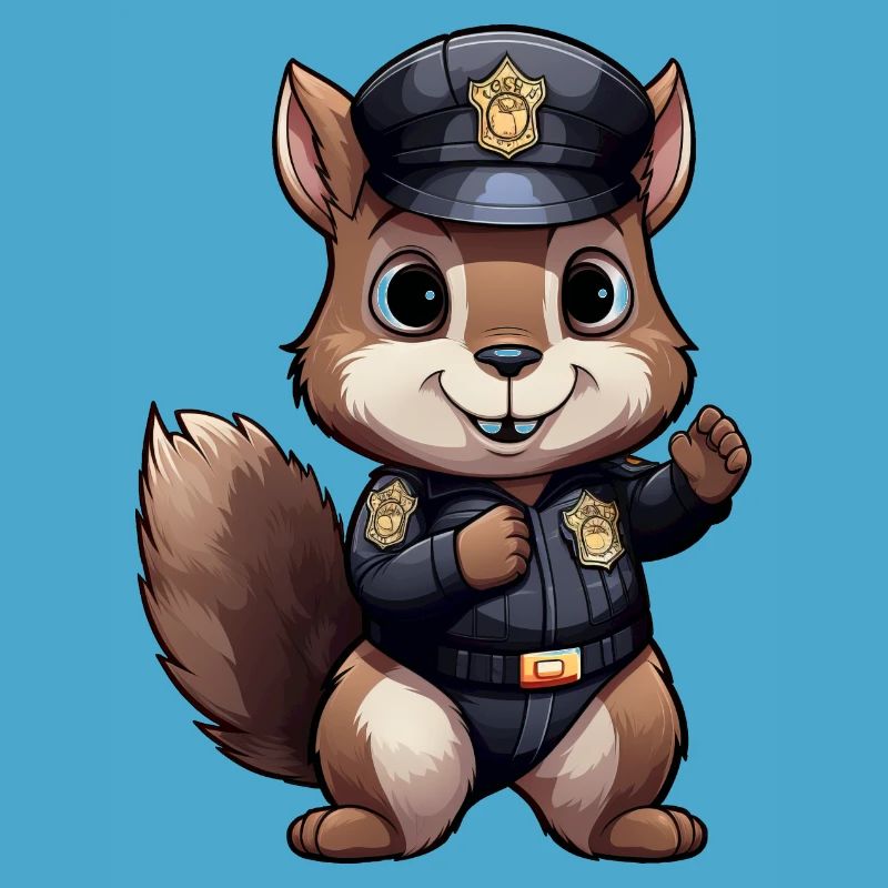 Squirrel Policeman