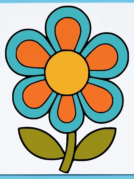 70s flower pattern retro flowerpower