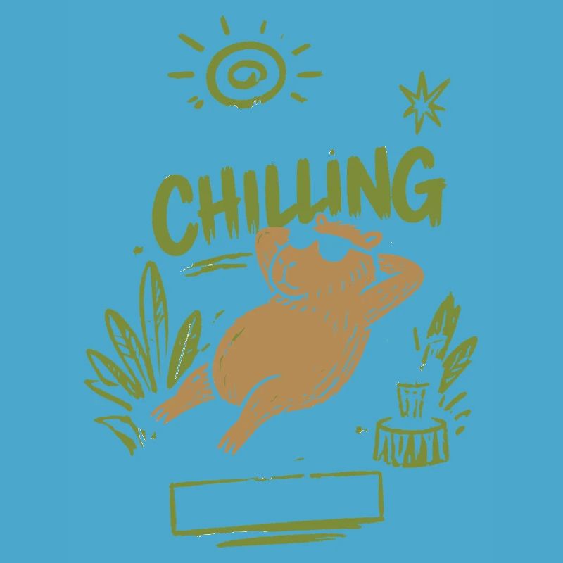 Capybara Chilling Take It Easy