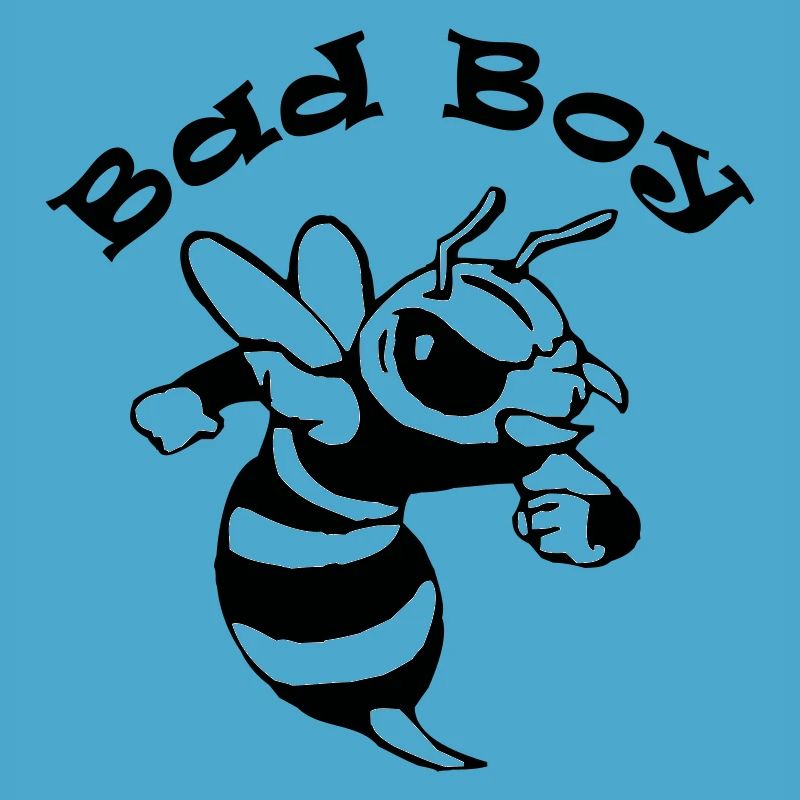 Saying "Bad Boy" with a cool comic bee