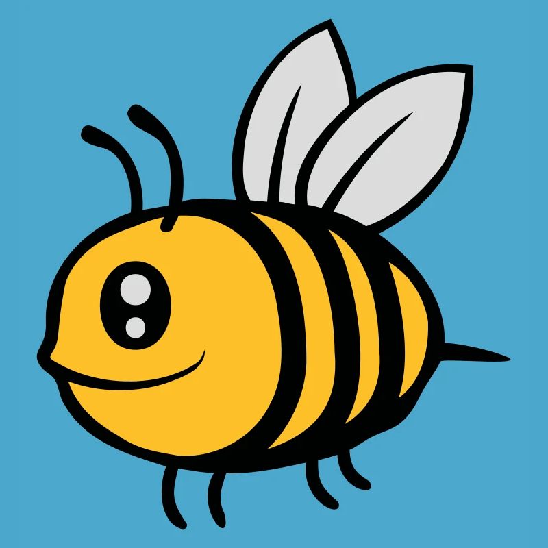 Süße kleine Comic Biene