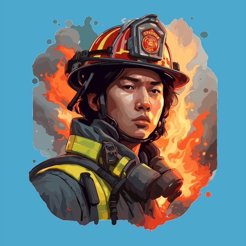 Firefighter / Fire / Fire / Extinguish / Hero