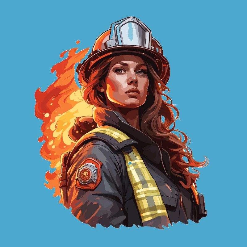Firefighter / Fire / Fire / Extinguish / Heroine