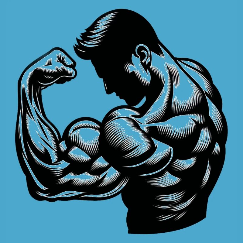 Flexing Biceps