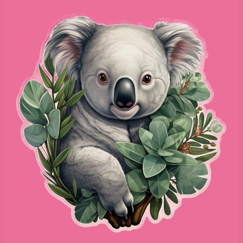 Koala mit Eukalyptus