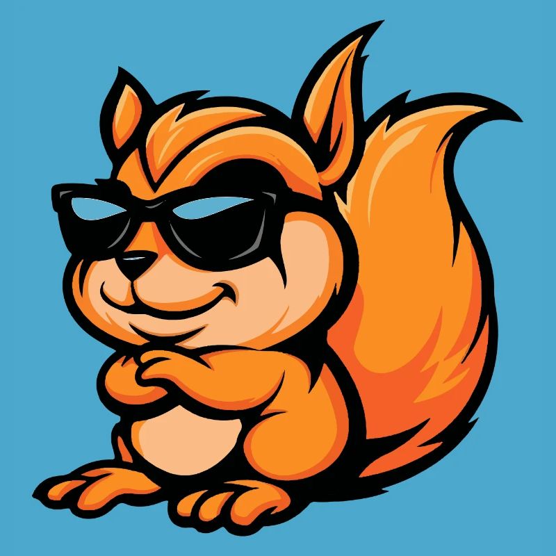 Eichhörnchen Comic Cool