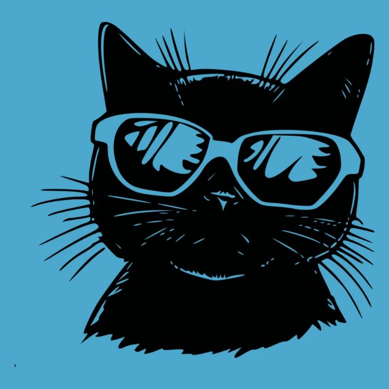 Chat avec lunettes