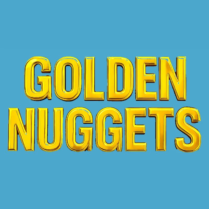 Texte 3D Gold Nuggets