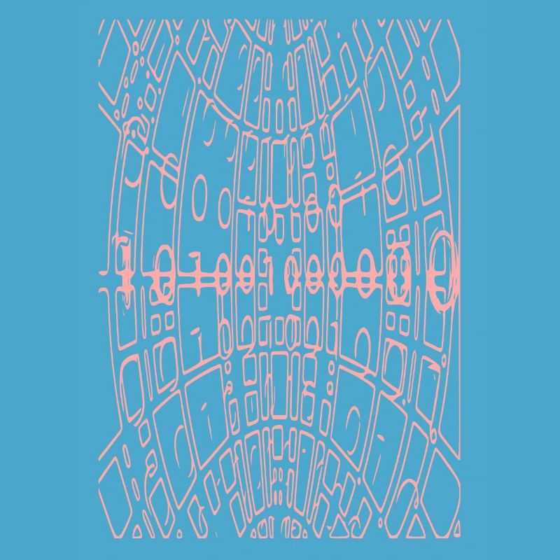 Code binaire Abstrait (rose)