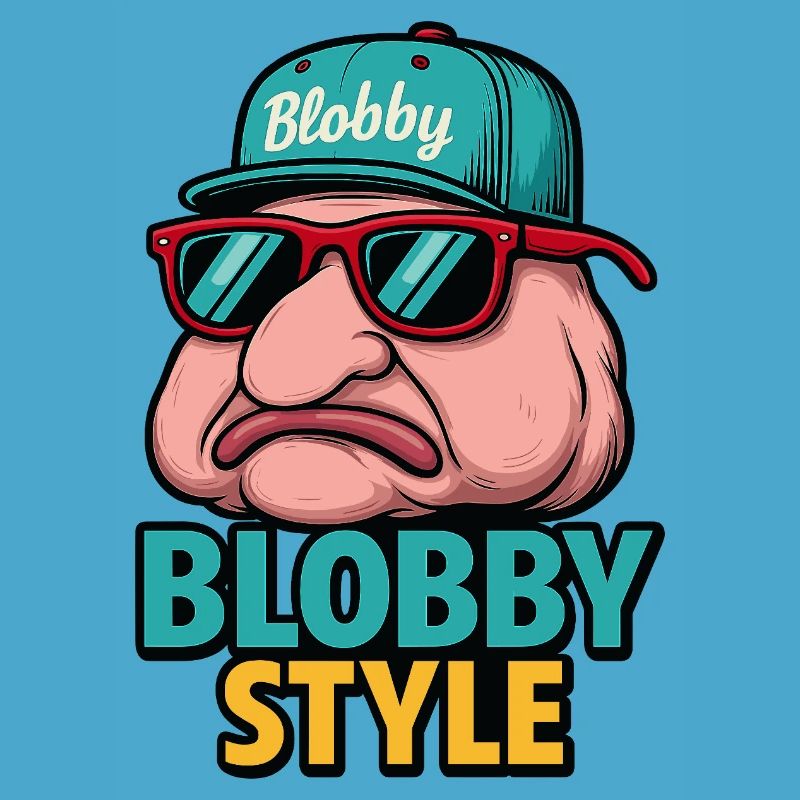 T-shirt de dessins animés Blobby style