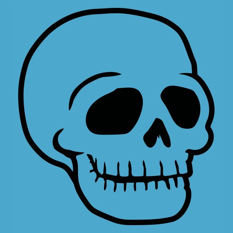 Skull friendly comic skull