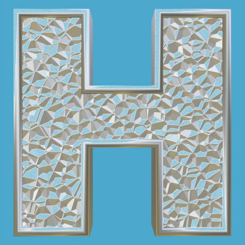 H, letter, letter H, initial, initial H, monogram,