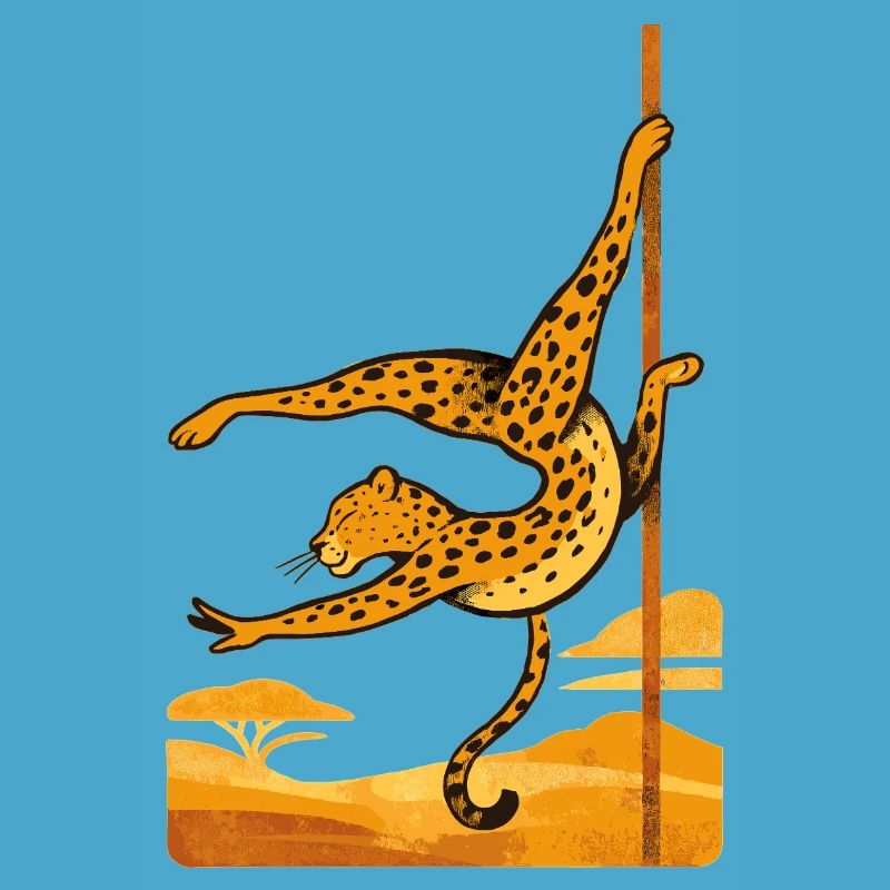Pole dance Léopard Pole Dancer Cadeau