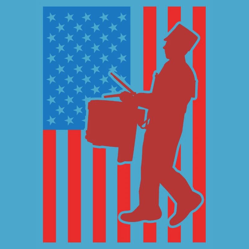 Drapeau de Drum USA